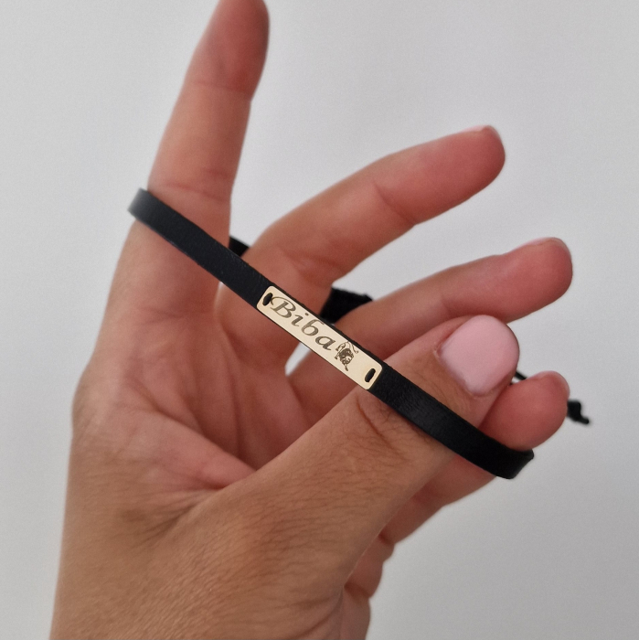 Bratara barbati aur 14k tablita personalizata [16]