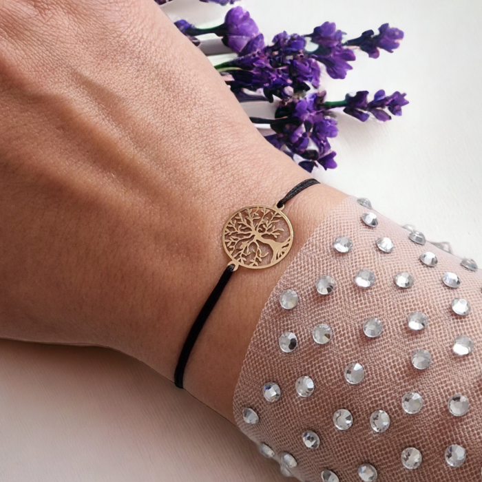 Bratara  snur si  copacul vietii aur 14 k [2]