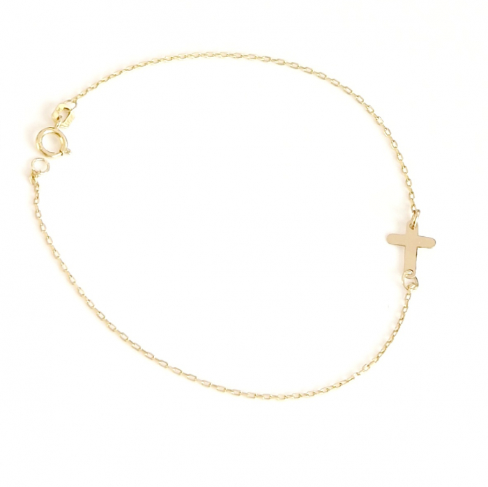 Bratara cruciulita aur 14k [3]