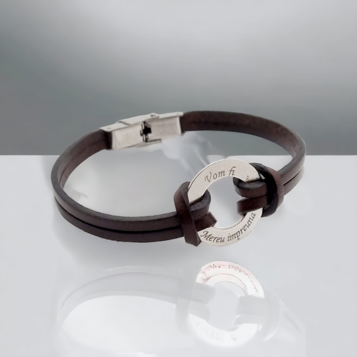 Bratara   argint barbati personalizata [2]