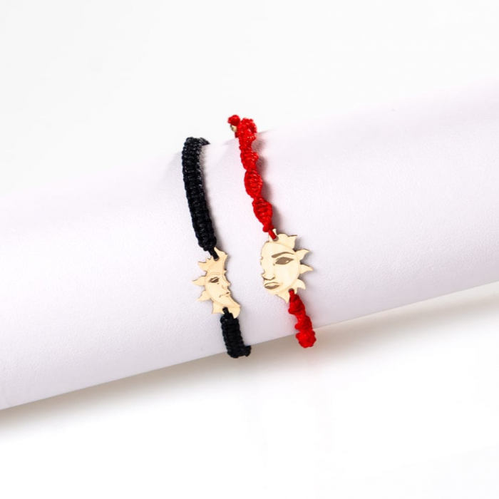 Set bratari  cuplu aur 14k,soare [2]