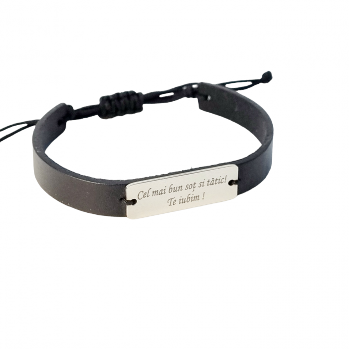 Bratara barbateasca argint ,personalizata [3]