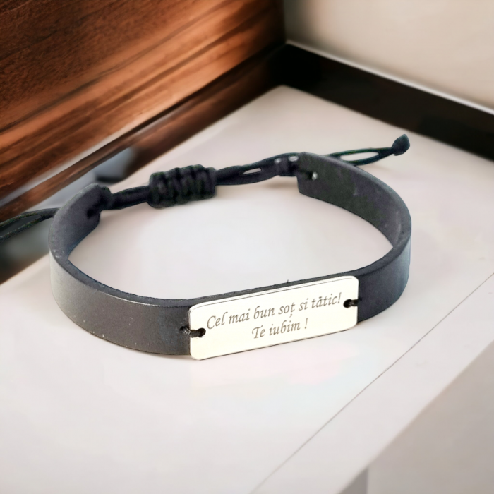 Bratara barbateasca argint ,personalizata [2]