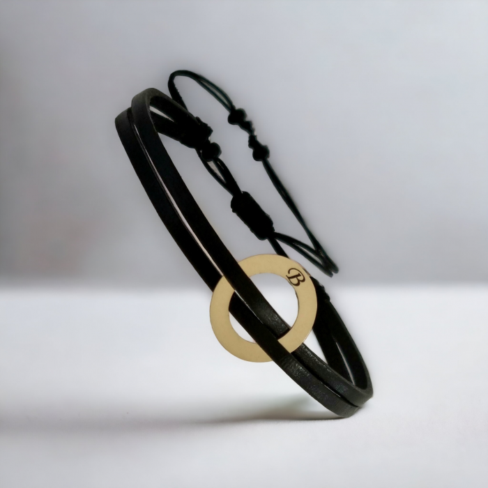 Bratara personalizata disc aur  14k [3]