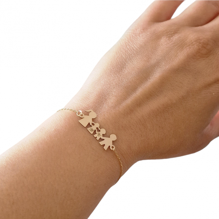 Bratara dama  familie 4 membri aur 14k [3]