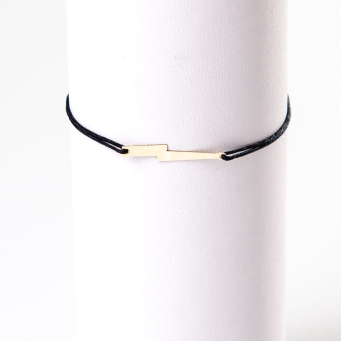 Bratara gravata cu snur dama ,fulger aur 14k [2]