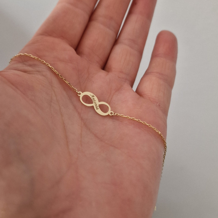 Bratara  lant aur si infinit 18mm ,personalizata [9]