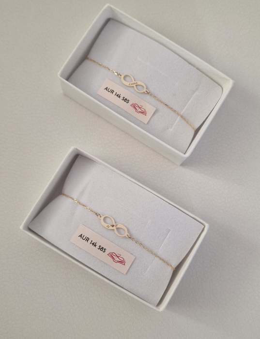 Bratara  lant aur si infinit 18mm ,personalizata [17]