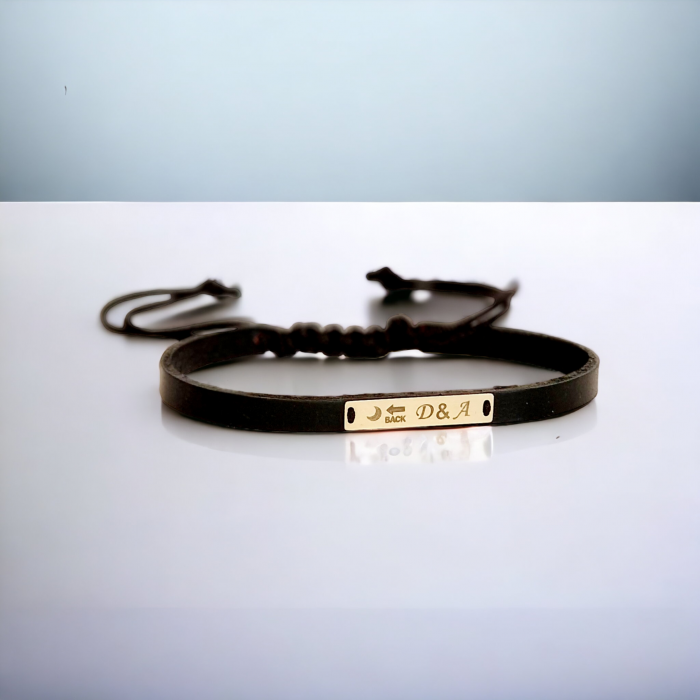 Bratara barbati aur 14k tablita personalizata [11]