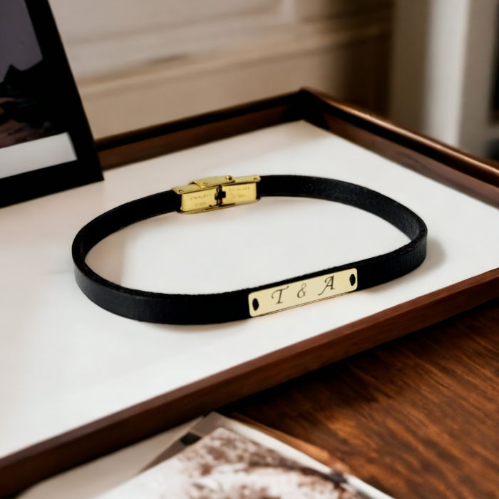 Bratara barbati aur 14k tablita personalizata [6]