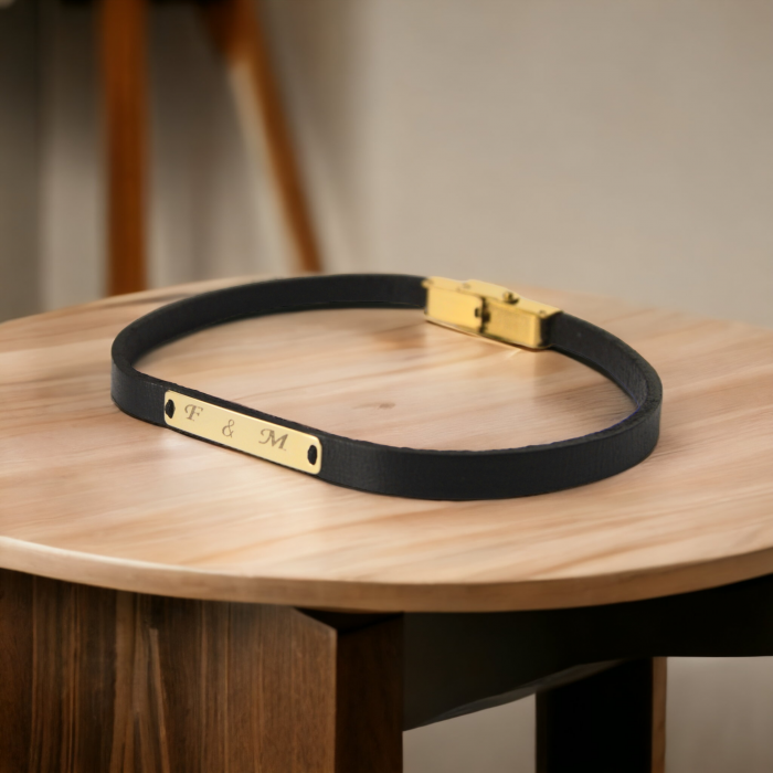 Bratara barbati aur 14k tablita personalizata [7]