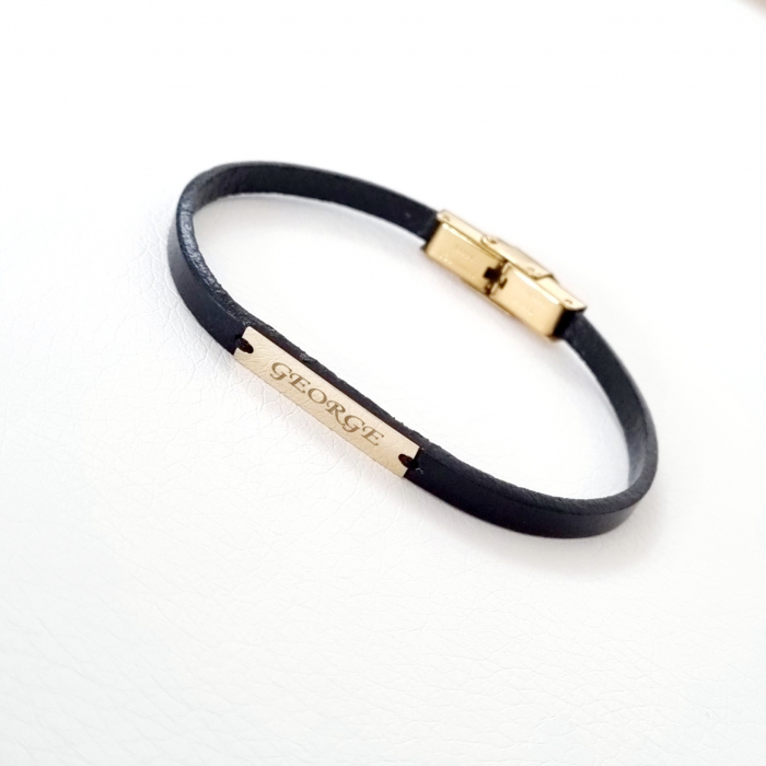 Bratara barbati aur 14k tablita personalizata [12]