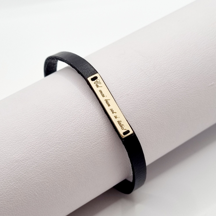 Bratara barbati aur 14k tablita personalizata [13]