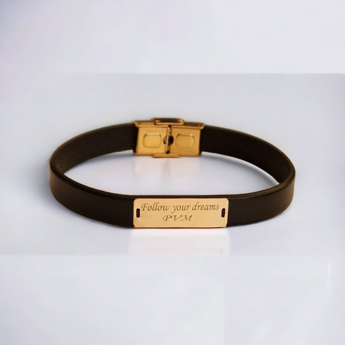 Bratara barbati  personalizata  tablita aur 14k [2]
