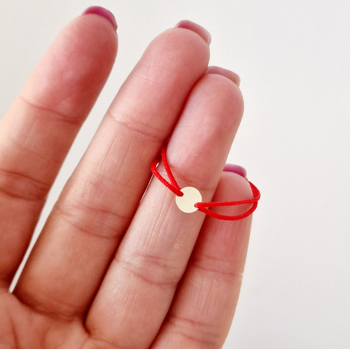 Bratara  snur si banut 5 mm, aur 14 k [3]
