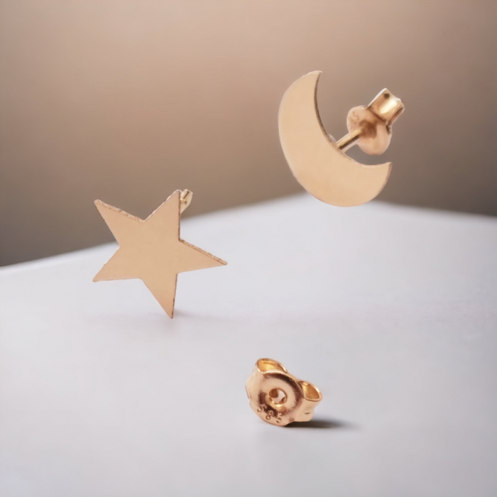 Cercei luna stea aur 14k [2]