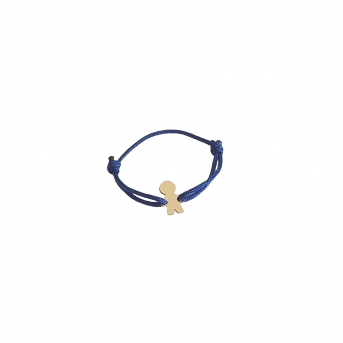 Inel cu snur,  baietel aur 14k [3]