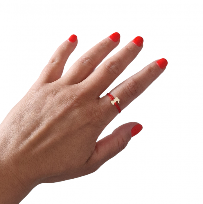 Inel cu  snur , fetita,aur 14k [2]
