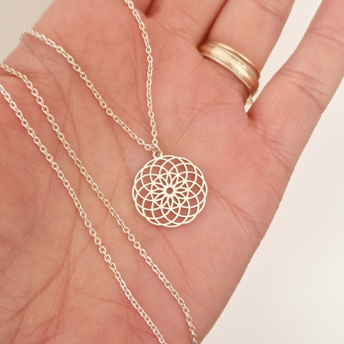 Lant argint ,mandala [4]