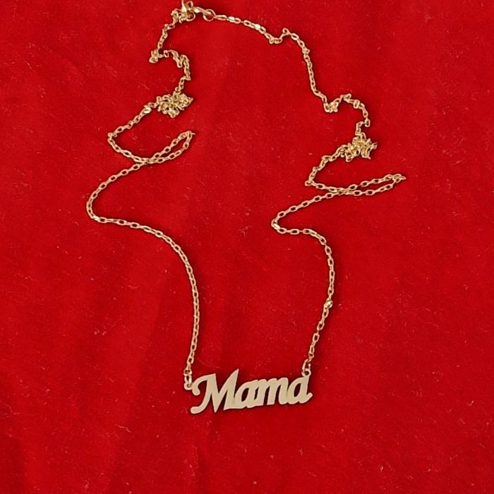 Lantisor cu pandantiv mama,aur 14k [5]