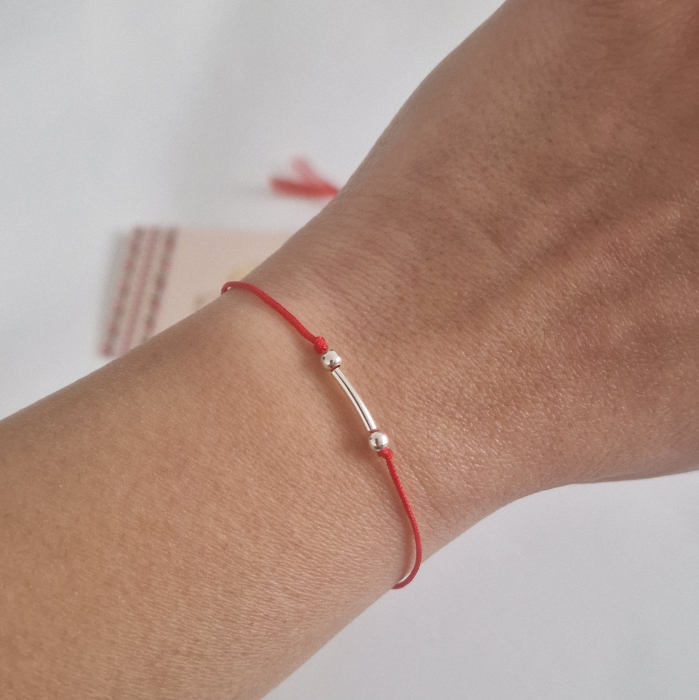 Martisor bile si tub argint [2]