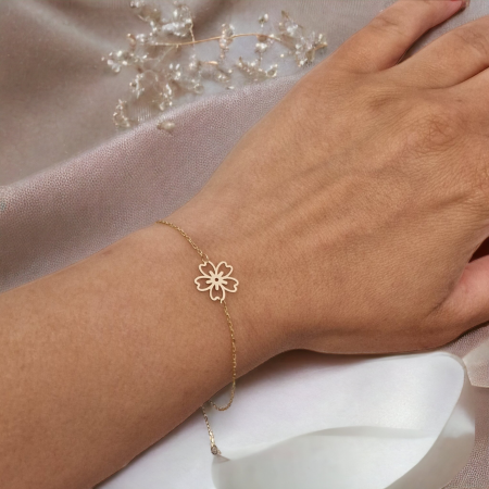 Bratara aur 14 k floare