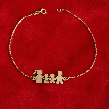 Bratara dama  familie 4 membri aur 14k [3]