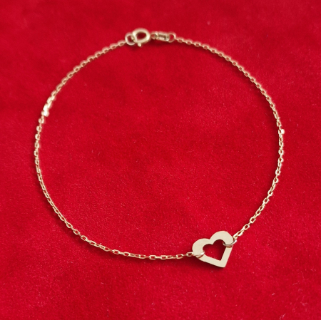Bratara inimă decupata aur 14k [1]