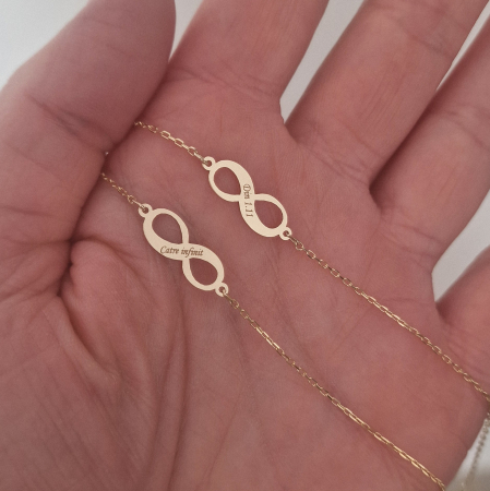 Bratara  lant aur si infinit 18mm ,personalizata [11]