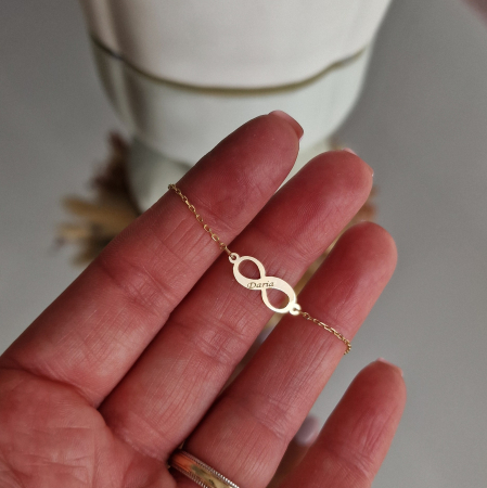 Bratara  lant aur si infinit 18mm ,personalizata [15]