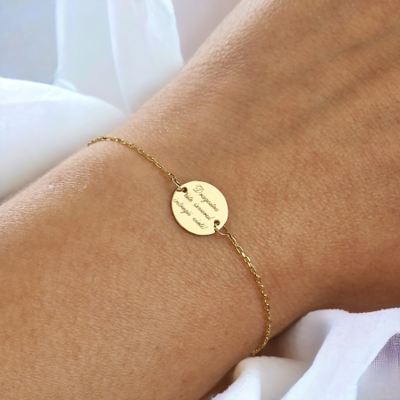 Bratara personalizata aur 14 k