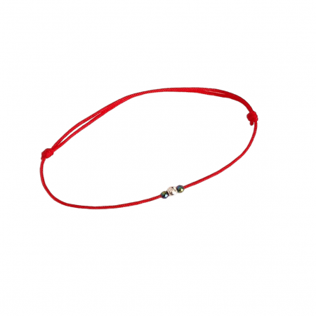 Martisor bila argint si hematit [2]