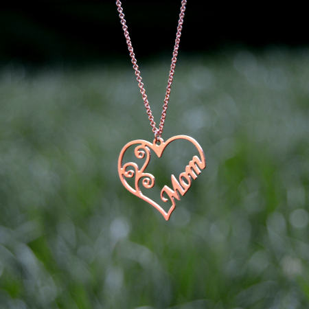 Lantisor argint personalizat, placat cu aur rose [2]