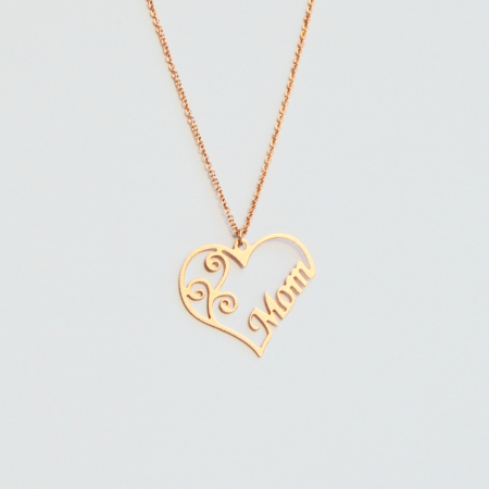 Argint placat cu aur - Lantisor argint personalizat, placat cu aur rose