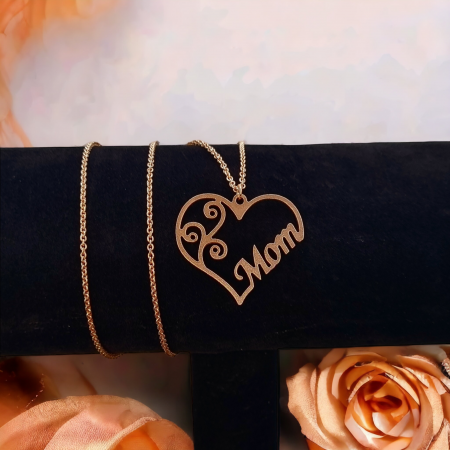 Lantisor argint personalizat, placat cu aur rose [4]