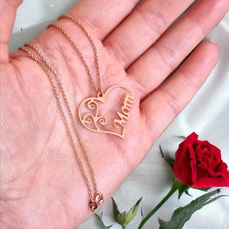 Lantisor argint personalizat, placat cu aur rose [3]