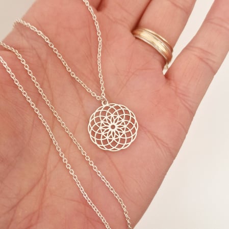 Lant argint ,mandala [3]