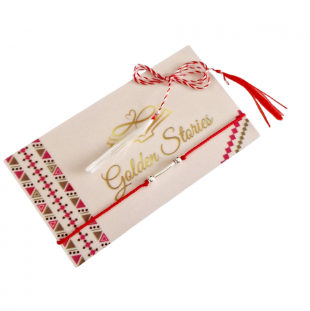 OFERA UN CADOU - Martisor bile si tub argint