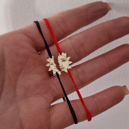 Set bratari  cuplu aur 14k,soare [5]