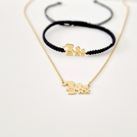 Set argint ,lantisor si bratara ,personalizate [2]