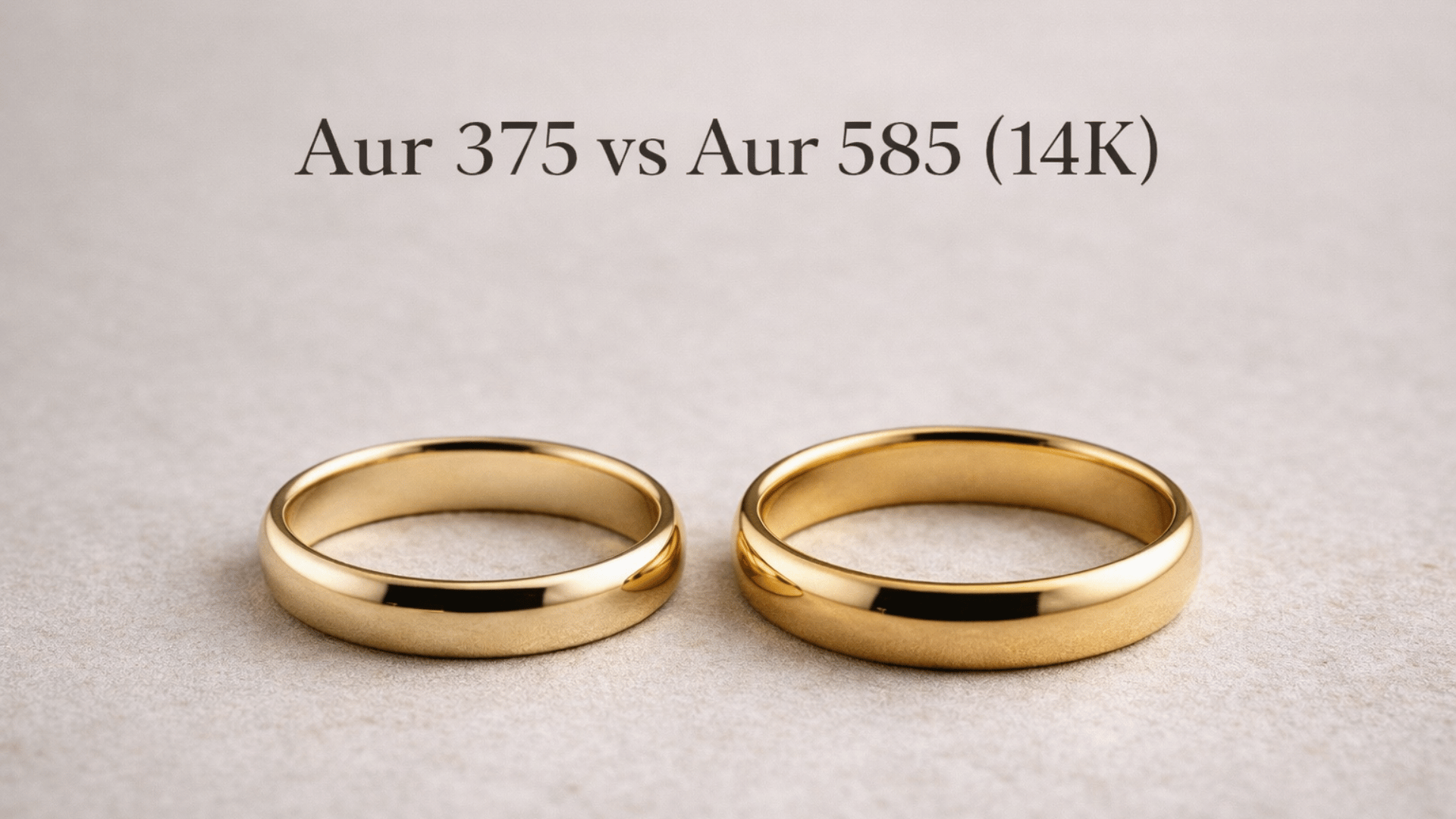 Aur 375 vs Aur 585 (14K): Care este diferența și ce alegi în România?