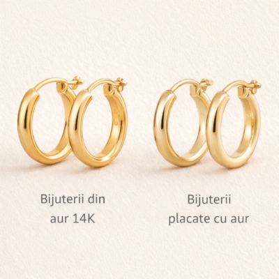 diferenta dintre bijuterii din aur 14k si bijuterii placate