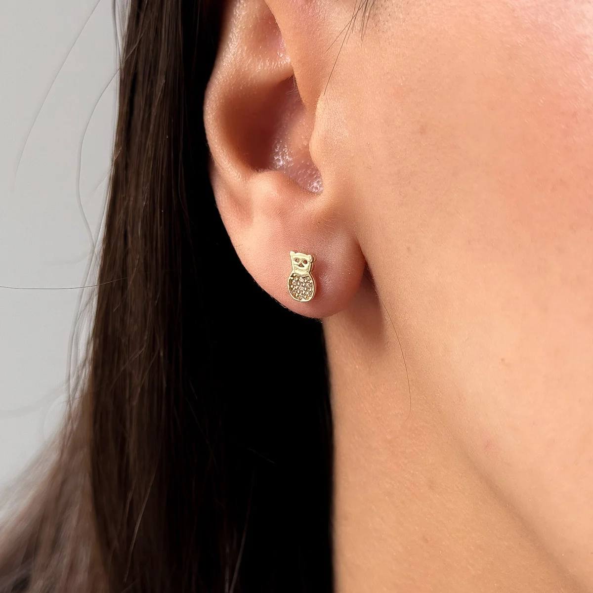 cercei ursulet aur 14k copii