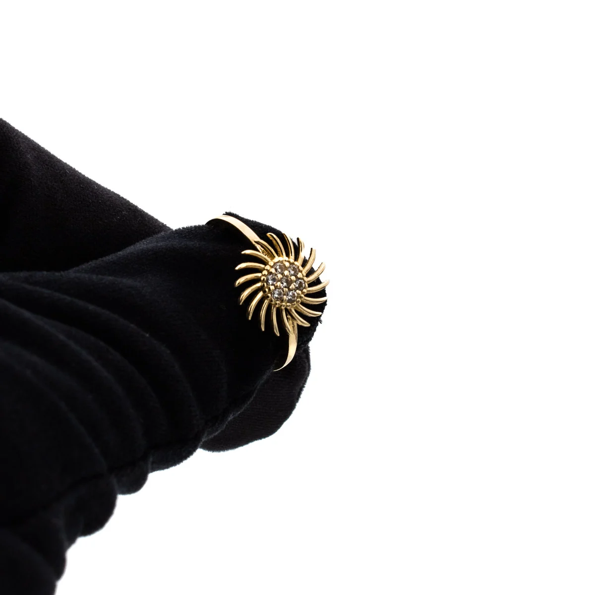 inel raze de soare aur 14k gold pic