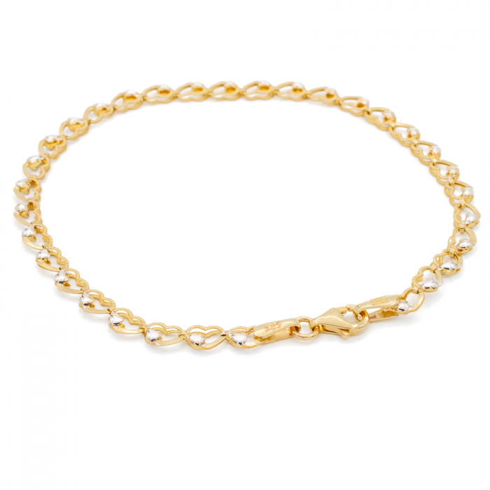 Bratara cu Inimi Aur 14k [2]