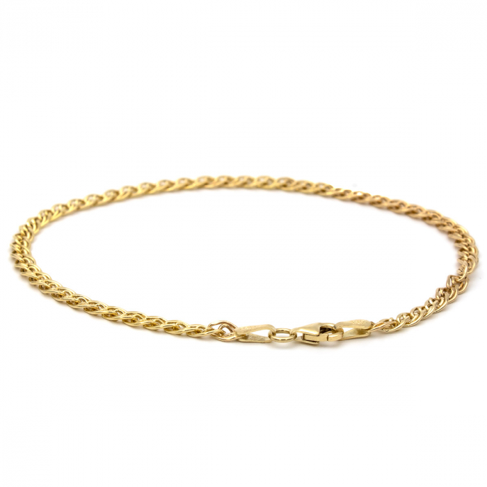 Brățară aur galben 14K model împletit [4]