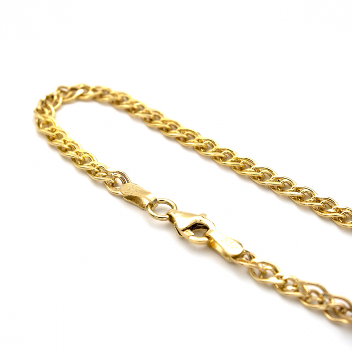 Brățară aur galben 14K model împletit [7]