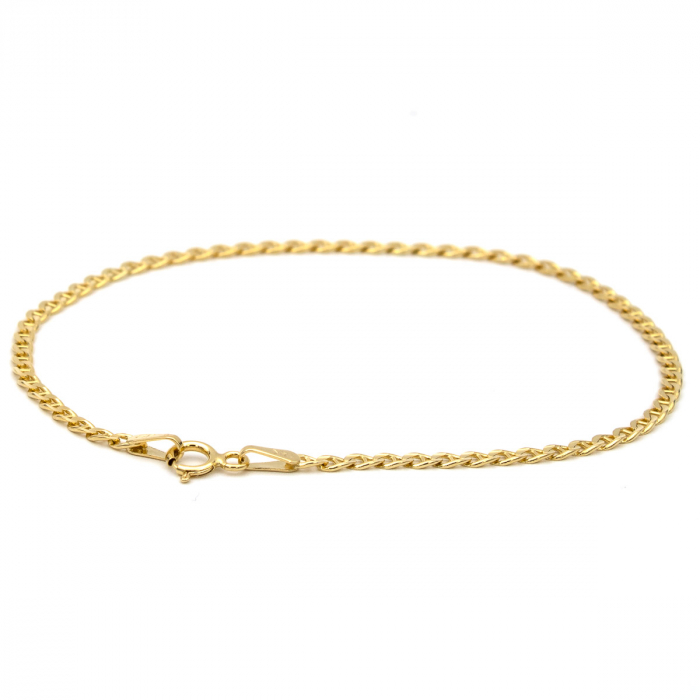 Brățară din aur galben 14K cu zale mici, model clasic Link [4]
