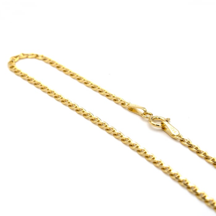 Brățară din aur galben 14K cu zale mici, model clasic Link [6]