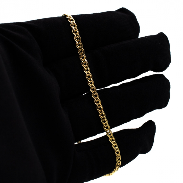 Brățară aur galben 14K model împletit [3]